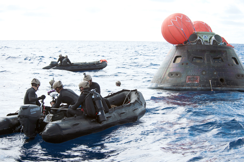 Illustration for article titled Orion Spacecraft In Photos: Assembly, Flight, Splashdown, And Recovery